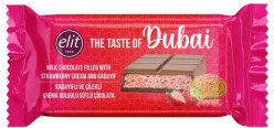 Dubajská čokoláda s jahodovým krémom 90 g Elit