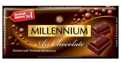 Čierna bublinková čokoláda 90g Millennium 