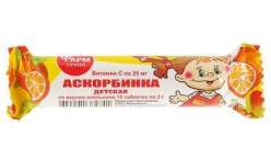 Kyselina askorbová s príchuťou pomaranča 10 tbl Farm Group