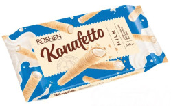 Oblátkové trubíče s mliekom 140g Konafetto