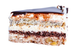 GENERALŠA s vanilkovým krémem, mákem a ořechy