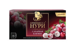 Čierny čaj Cukrová brusnica 25×1,5 g Princezná Nuri