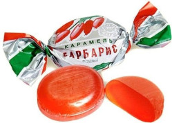 BONBONI BARBARIS z okusom barbarisu