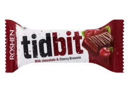 Čokoládová tyčinka Tidbit  Višňový Brownie 50g Roshen