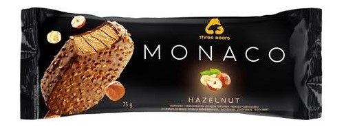 detail Zmrzlina s lieskovým orieškom 75g MONACO