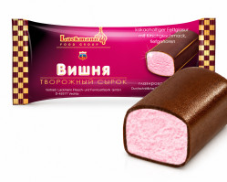 Sladký tvaroh v čokoládě s višni Lackmann 38g