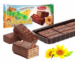 Oplatkový dort s chalvou 190 g Franzeluta