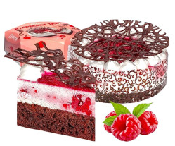 Tort Malinový s jogurtovým krémom-suflé a malinami 450g Vatsak