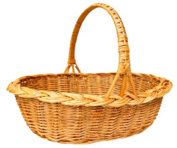 Velikonoční košík Kosička přírodní L