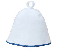 Čiapka na banju (saunu) Comfort bielo-modrá 100%