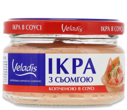 Ikra s údeným lososom v omáčke 160g Veladis