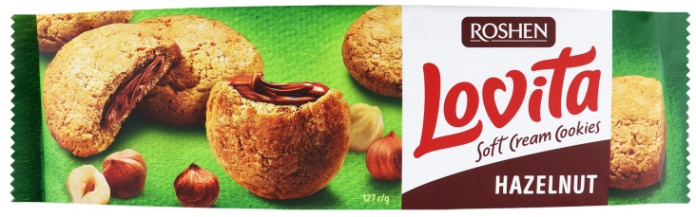 detail Sušenký Lovita Soft Cream Hazelnut 127g Roshen