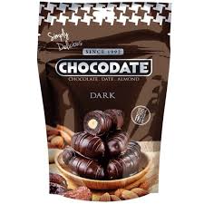Dubajské datle s mandľami v horkej čokoláde 90 g Chocodate