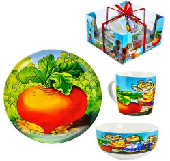 Dětský porcelánový nabor nadobí Repka