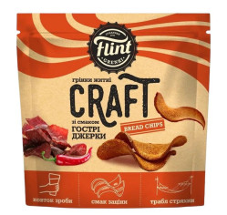 Krutóny s príchuťou pikantného jerky 80g Flint Craft Grenki