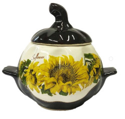 Keramický hrniec Slnečnice 0,75l