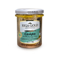 Sajra vo vlastnej šťave s olejom 180 g RIGA GOLD