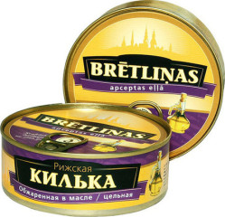 Kilka vyprážaná v oleji a korení 230g Brivais Vilnis