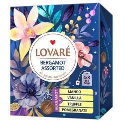 Čierny čaj Bergamot Assorti 32×2g Lovaré