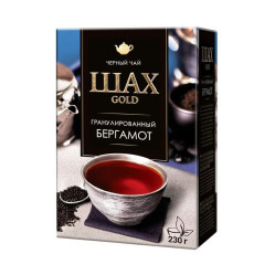 Čierny listový čaj Šach Gold granulovaný bergamot 230 g