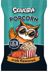 Popcorn do mikrovlnnej rúry s príchuťou kraba 100 g Sovora