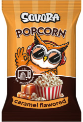 Popcorn s karamelovou príchuťou 100g Sovora