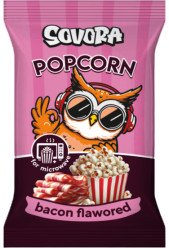 Popcorn s príchuťou slaniny 100g Sovora