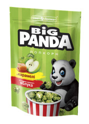 Popcorn v karameli s príchuťou jablka 90g Big Panda