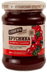 Brusnica pretretá s cukrom 280 g Stojev