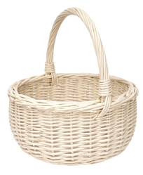 Veľkonočný kôš biely 20 cm
