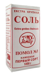 Kamenná soľ Extra Hrubá 1 kg MY FAMILY
