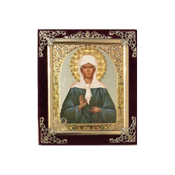 Ikona v zamate 10х12cm Matrona