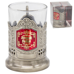 Držák nápojů se skleničkou 200ml Lučšij rybak