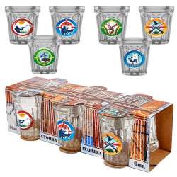 Súprava 6 panákov 50ml Okhota