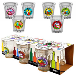 Sada 6 panákov 50ml Prikoly