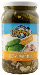 Nakladané uhorky s cesnakom a kôprom 860g