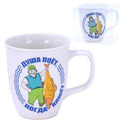 Hrnek Duša pojet, kogda kljuet (keramika)