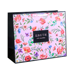 Dárková taška cvety ot schastja 40x49cm