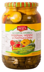 Rozmanité rajcata, okurky a cukrárne 870g Tradicii vkusa