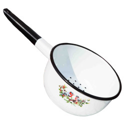 Smaltovaný sitko biely (snegiri) 1,5L