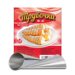 Formy na trubičky 10 ks číslo 35 (D-35)