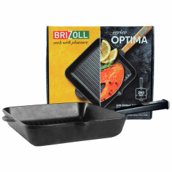 Litinová grilovací pánev 28x28cm Brizoll series Optima