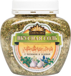 Sůl s česnekem a bylinkami 400g Costa Del
