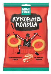 Cibuľové krúžky Slanina 45g Mini Free