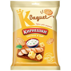 Suchariky smotana a syr Kiriešky baguet 50g