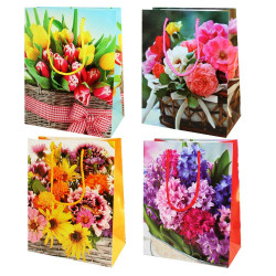 Dárková taška Květiny 23cm*18cm 1ks