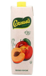 Jablčno-broskyňový nektár 1L Sochnyj
