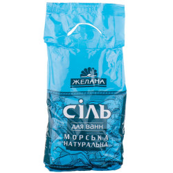 Kúpeľová soľ Natural Morská 1000g Zhelana 