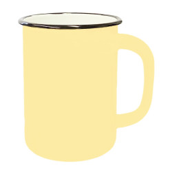 Smaltovaný hrnček Béžový 1,5L