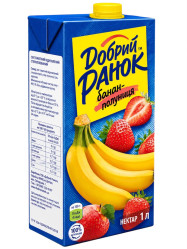 Banánovo-jahodový nektár s dužinou 1L Dobré ráno